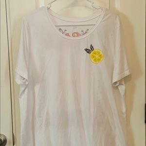 Women's White Lemonades T-Shirt. Kim Rogers.